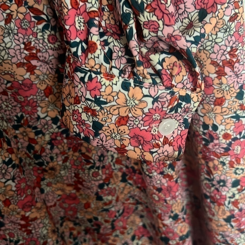 Im VELY floral dress Korean dress - maxi dress long sleeves sun protection - Picture 5 of 9